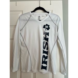 Notre Dame Adidas ClimaLite White Longsleeve